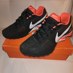 RARE COLORWAY 2012 NIKE SHOX DELIVER SHOES MEN'S SIZE US9 BLACK/NEON ORANGE